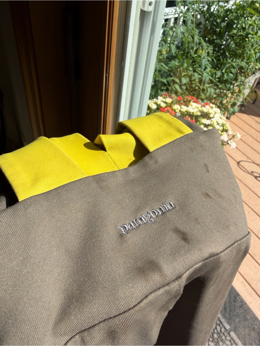 Patagonia Brown and Mustard Yellow Midi Dress - Picture 2 of 4